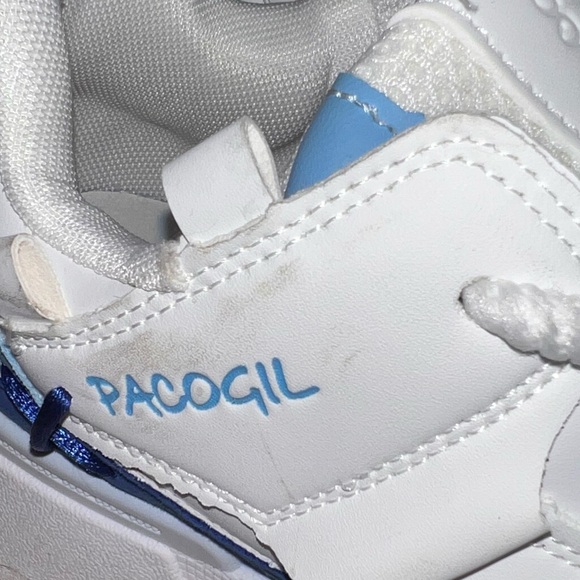 Shein Chunky Blue and White Platform Athletic Style Shoes - Picture 3 of 5